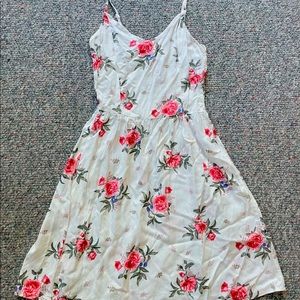 White Boho Flower Dress